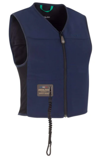 Airbagvest paardrijden Segura C-Protect Air&reg; Kinderen| Zwart maat 140/155